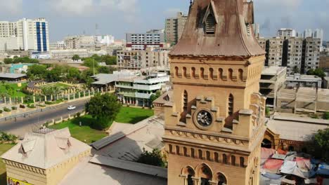 Aerial-360-View-Of-Clock-Tower-At-Empress-Market