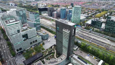 Aerial-Dolly-Over-Amsterdam-Zuidas-Financial-District