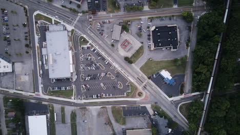 Aerial-hyperlapse-of-the-broad-street-intersection-next-to-Publix-in-St