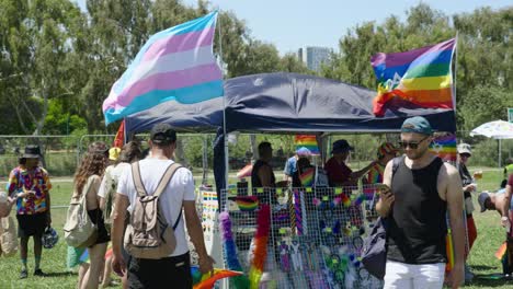 Menschen-Feiern-LGBT-Kulturen-Bei-Der-Pride-Parade-In-Tel-Aviv,-Israel
