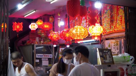 Estrella-Michelin-Vendedor-De-Comida-Callejera-Cocinando-Kway-Chap-Comida-En-Yaoearaj-Road-Chinatown