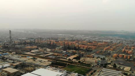 Aerial-View-Of-Factory-Facility-In-Karachi