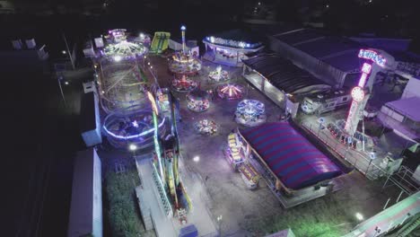 Aerial-view-of-the-rides-and-some-lights