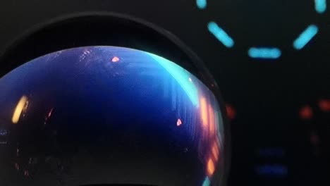 Kristallkugel-Futuristische-Lichtshow-Digitaler-Wirbel-Abstrakte-Cyberpunk-Beschleunigungseffekte