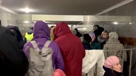 War-refugees-and-persons-displaced-from-the-war-in-Ukraine-take-shelter-in-the-Metro-Station-while-the-await-a-train-to-escape