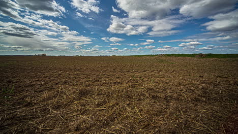 Time-Lapse-Of-Farm-Field-With-Brown-Soil-After-Harvesting