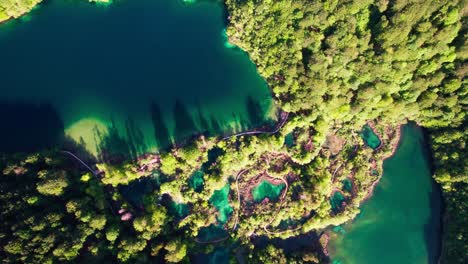 Plitvicer-Seen-Kroatien,-Nationalpark-&quot;Plitvicer-Seen&quot;.