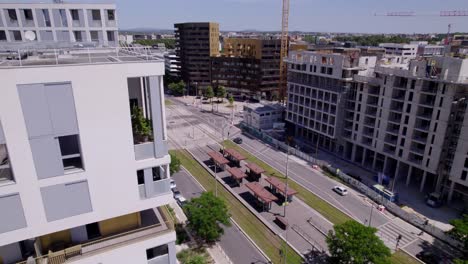 Bloque-De-Apartamentos-En-Construcción-En-Montpellier,-Francia