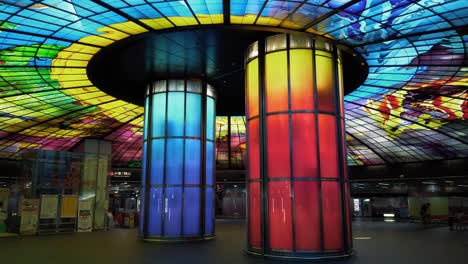 The-Dome-of-Light-at-Formosa-Boulevard-Station-MRT-in-Kaohsiung,-Taiwan