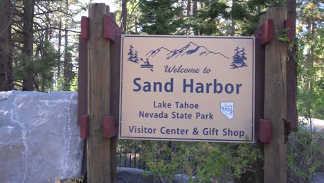 A-sign-that-reads-"Welcome-to-Sand-Harbor