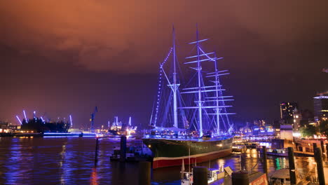 timelapse-harbour-Hamburg