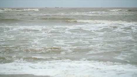 Waves-on-Beach,-Diu,-India