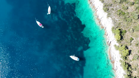 Aerial-view-Paklinski-Island-Hvar-summer-scenery-in-Europe,-Mediterranean
