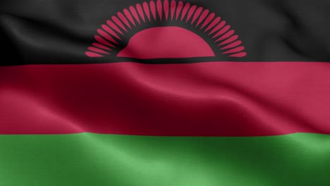 Wehende-Schleife-4k-Nationalflagge-Malawis