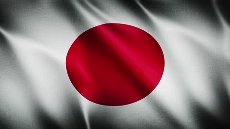 Bandera-De-Japón-Ondeando-Fondo