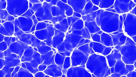 top-view-blue-water-caustics-background,-pool-surface-2D-animation