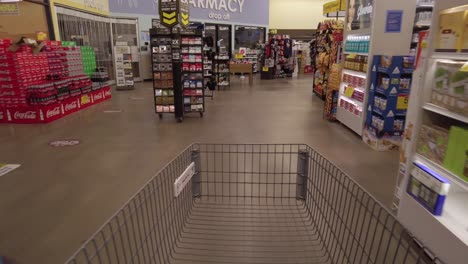 A-shopping-cart-moves-through-the-store