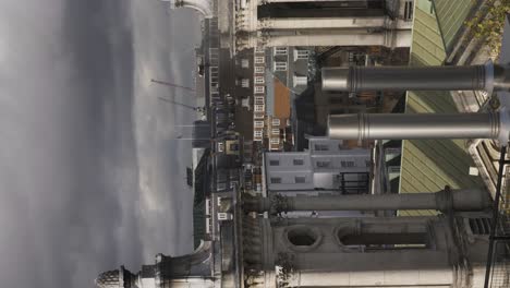London-Rooftop-View-Of-Ventilation-Pipes-and-Flue-Terminals