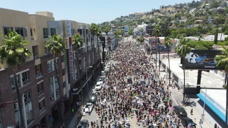 Las-Vidas-Negras-Importan-La-Marcha-De-La-Ciudad-En-Los-ángeles