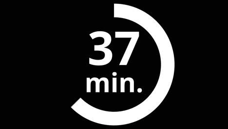 simple-clean-60-minutes-graphic-animation-timer-clock-with-alpha