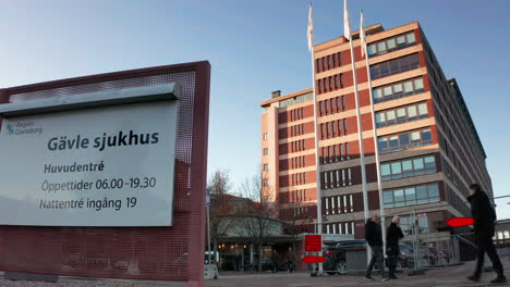 Gävle-Krankenhaus-Im-Osten-Schwedens,-Aufnahme