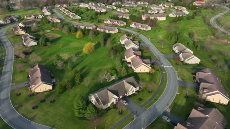 Häuser-In-Der-Amerikanischen-Nachbarschaftsgemeinschaftsentwicklung