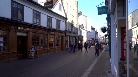 Abbey-Gate-Street-In-Bury-St.-Edmunds,-Großbritannien