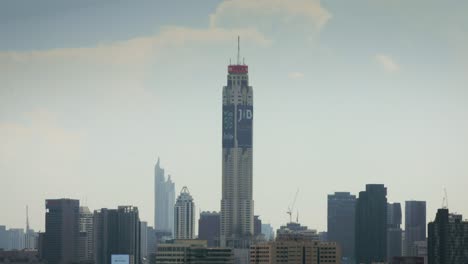 Vista-De-La-Ciudad-De-Bangkok-Con-Rascacielos-Y-El-Famoso-Hotel-Baiyoke-Ii-En-Tailandia