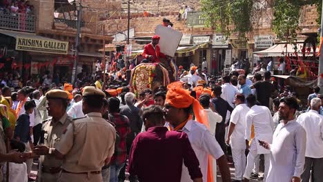 El-Elefante-En-El-Desfile-De-La-Procesión-De-Lord-Ram