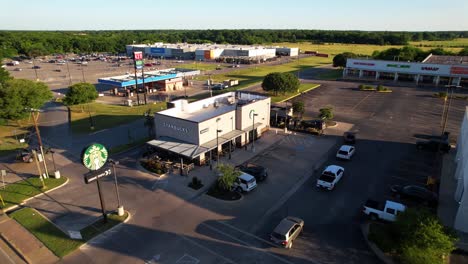 Aerial-footage-of-the-Starbucks-in-Gun-Barrel-City