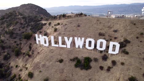 Una-Panorámica-Aérea-Del-Cartel-De-Hollywood