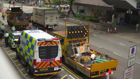 Belebte-Straße-In-Hongkong