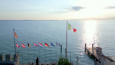 Italien-flag-flies-high-alongside-other-countries-flags
