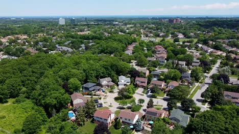 Mississauga-neighborhood-from-a-drone-on-a-sunny-day