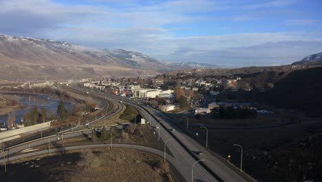 Experience-the-Bustling-Traffic-of-Kamloops-from-an-Aerial-Perspective