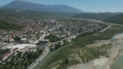 Aerial-overview-of-the-new-city-parts-of-Berat-and-backcountry