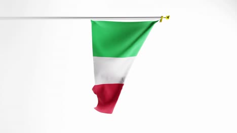 Bandera-De-Italia,-Fondo;-Renderizado-3d-Verticales
