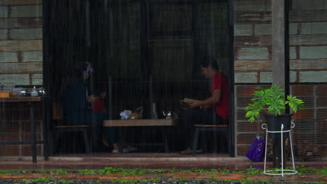 people-relaxing-in-a-dry-place-during-the-rain