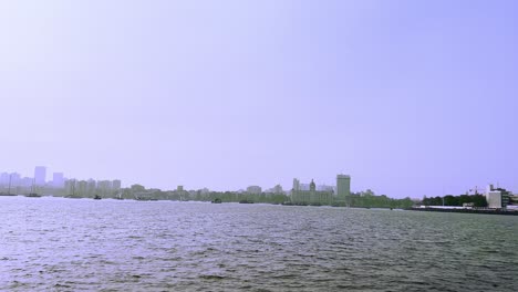 A-gimble-shot-of-the-city-of-Mumbai-from-the-Arabian-sea