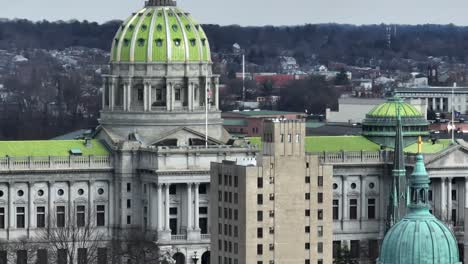 Pennsylvania-State-Capitol-Gebäude-In-Harrisburg,-Pennsylvania