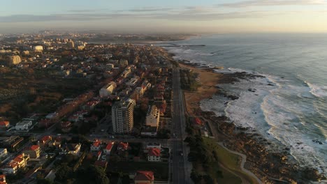 City-Coast-of-Porto-Aerial-View