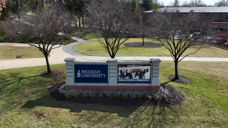 Messiah-University-welcome-sign-on-campus