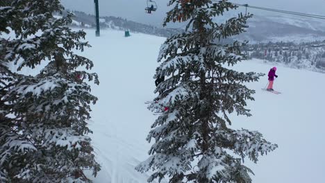 Drone-shot-of-Utah's-Winter-Wonderland