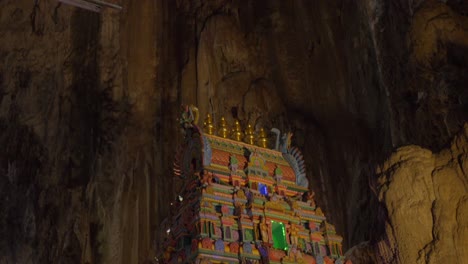 Back-view-of-Sri-Velayuthar-Temple-Thaipusam-at-Batu-Caves-Kuala-Lumpur-Malaysia-tilt-shot