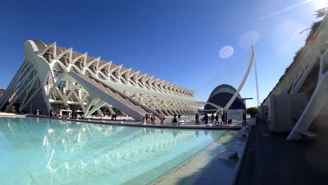 Valencia,-Stadt-Der-Künste-Und-Wissenschaften,-Santiago-Calatrava-–-Spanien