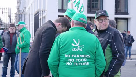 Farmers-protesting-against-the-Flemish-government's-measures-to-cut-down-nitrogen-emissions-with-slogan-"No-Farmers,-No-Food,-No-Future"---Brussels,-Belgium