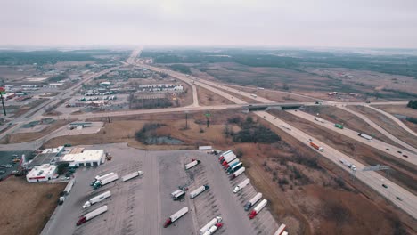 Aproaching-TA-Petro-Mobil-truck-stop-sign-with-fuel-and-gasoline-prices