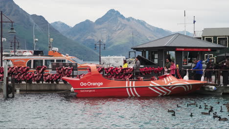 Go-Orange-jet-boat-in-Queenstown-New-Zealand