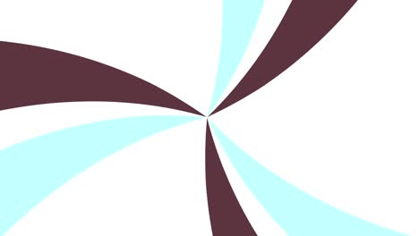 Abstrakter-Animierter-Hintergrund-Aus-Sich-Drehenden-Hellblau-weißen-Und-Braunen-Streifen,-Die-Sich-In-Einer-Nahtlosen-Schleife-Drehen