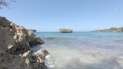 Wunderschöne-Aussicht-Auf-Den-Strand-In-Der-Dominikanischen-Republik-„Playa-Grande“